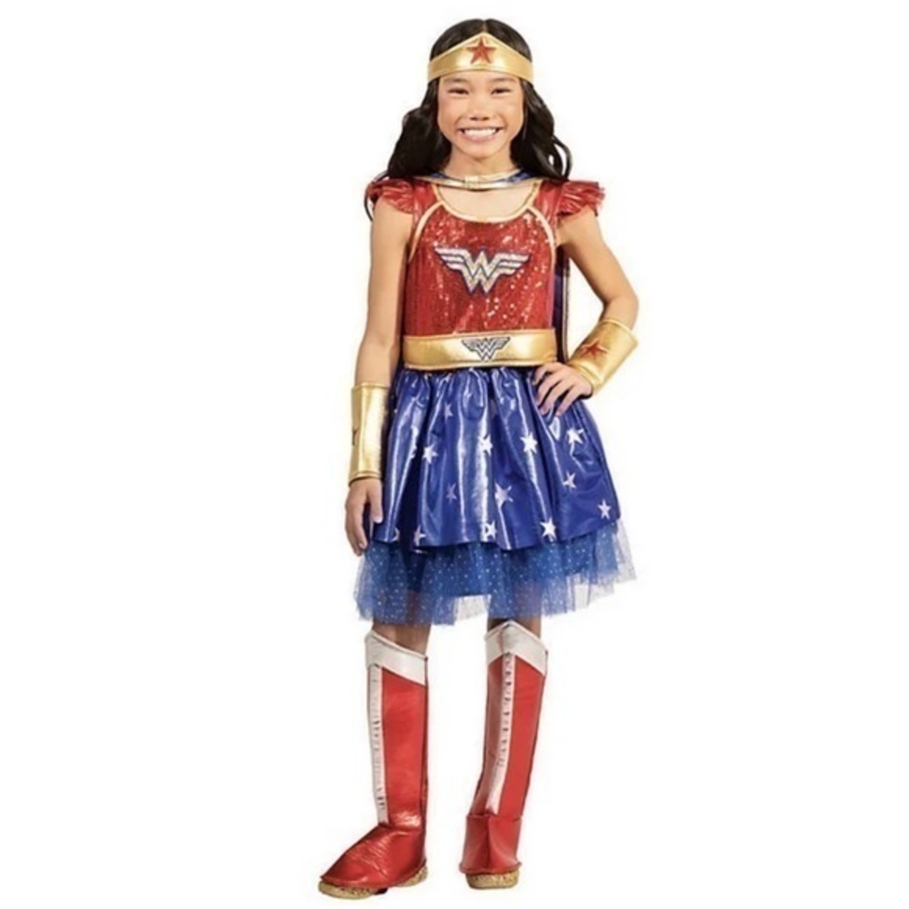 NWT Wonder Woman Tutu Dress Costume Wonder Woman sequin costume halloween costum
